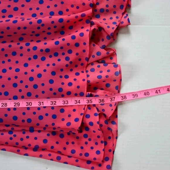 Pink Polka  Dot Lined Dress - Picture 10 of 10